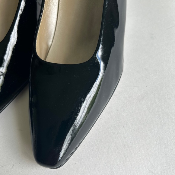 Laura Scott Black Patent Leather Classic Heels size 10 - Picture 6 of 16